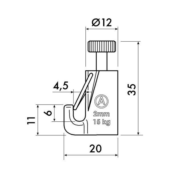 Artiteq Auto Grip Lock Hook 15kg